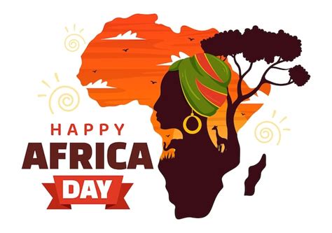 Ilustra O Vetorial Do Dia Da Frica Feliz Em De Maio Figura