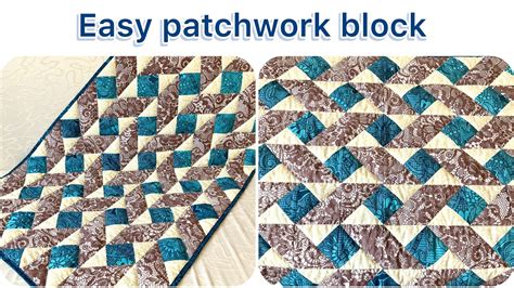 Easy Patchwork Block For Beginners Easy Patchwork Quilt Pattern