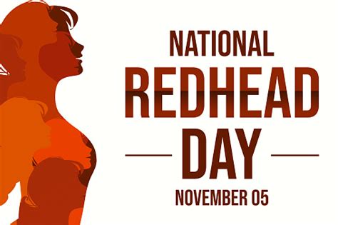 National Redhead Day Background Design Wallpaper With Multi Color