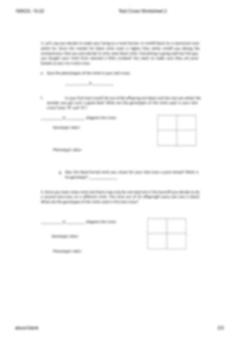 Solution Test Cross Worksheet Preparacion De Examen Bioqu Mica Bioqu