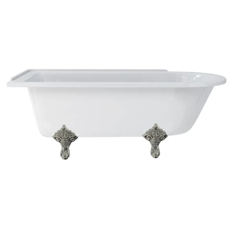 Hampton 170cm Right Handed Showering Bath With Standard Feet Right