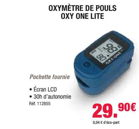 Promo Oxym Tre De Pouls Oxy One Lite Chez Bastide Icatalogue Fr