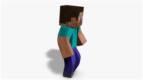 Steve Minecraft Mixamo Animatable Use Your Own Skin D Model