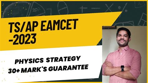 TS AP EAMCET 2023 PHYSICS STRATEGY Lesson Wise Weightage 30 Marks