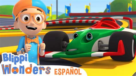 Auto de carreras Blippi Wonders Caricaturas para niños Videos