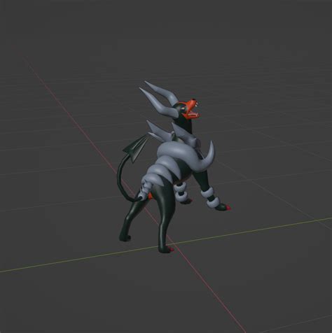 Archivo Stl Mega Houndoom Pokemon Modelo De Impresión 3d・diseño