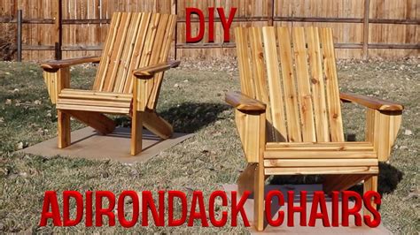 Diy Adirondack Chairs Youtube