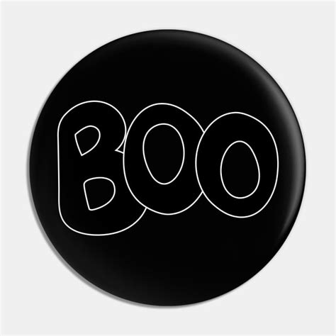 Boo Text Art In Black Bubble Letters Boo Text Art Pin Teepublic