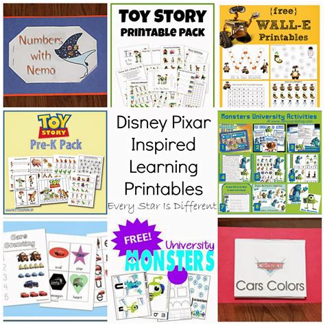 Free Disney Inspired Learning Printable Packs And Activities Every Star