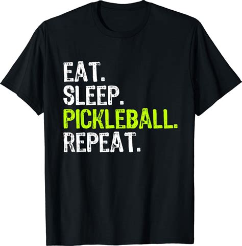 Eat Sleep Pickleball Repeat Player Funny T Shirt Walmart