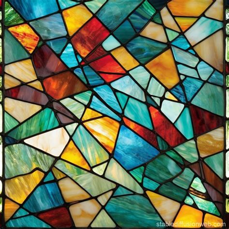 Tiffany Stained Glass With Geometric Pattern Stable Diffusion Online