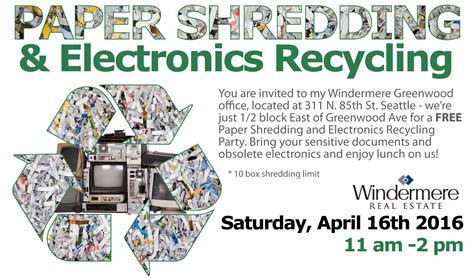 Annual Paper Shredding And Recycling Event