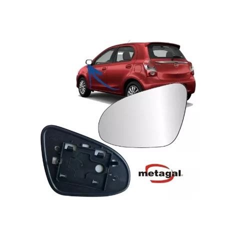 Lente Vidro Retrovisor Toyota Etios 2014 15 18 Original Le