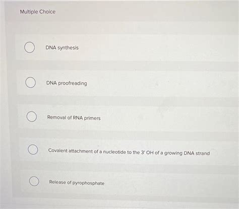 Solved Which is not a result of DNA polymerase III function? | Chegg.com