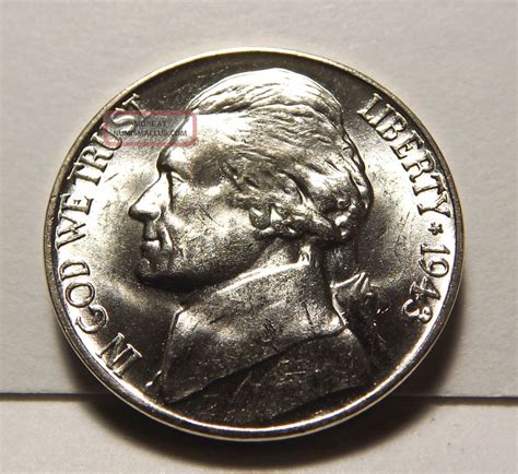 1943 P 35 Silver Jefferson War Nickel Uncirculated Bu Bunc 3