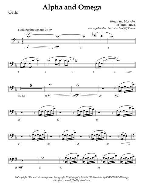 Alpha And Omega Choral Anthem Satb Cello Sheet Music Pdf Lifeway