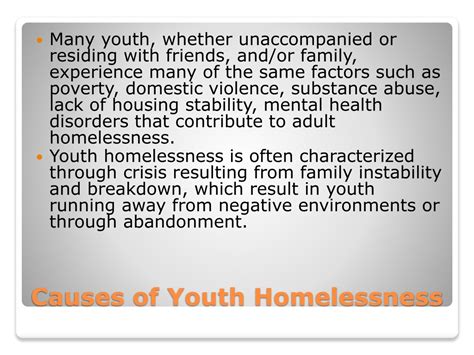 PPT - Unaccompanied Homeless Youth PowerPoint Presentation, free ...