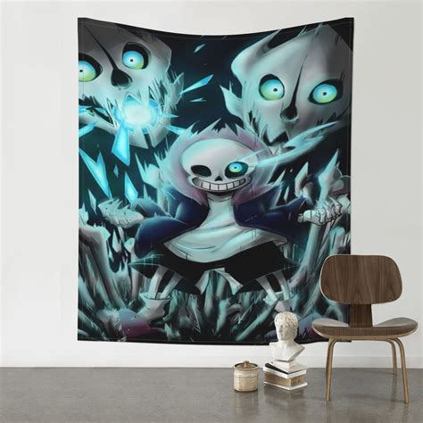 Undertale Sans Wall Tapestry Anime Poster For Bedroom Aesthetics Funny