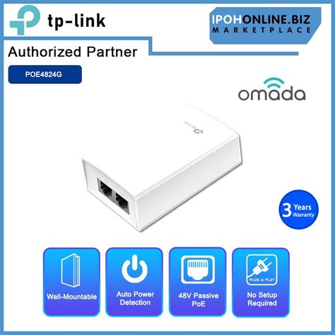 OMADA 48V PASSIVE POE ADAPTER OMADA 48V PASSIVE POE ADAPTER (POE4824G)