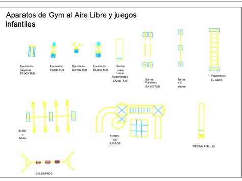 Aparatos De Gym En AutoCAD Descargar CAD Gratis 74 14 KB Bibliocad