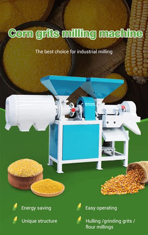 Corn Flour Production Corn Husk Peeling Machine Grinding And Degerming