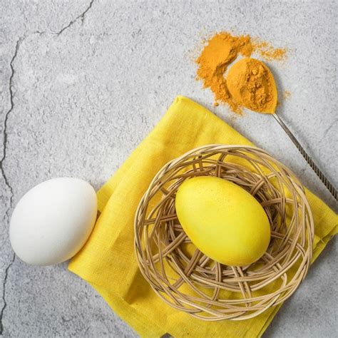 Premium Photo Easter Eggs Painted With Natural Dyes