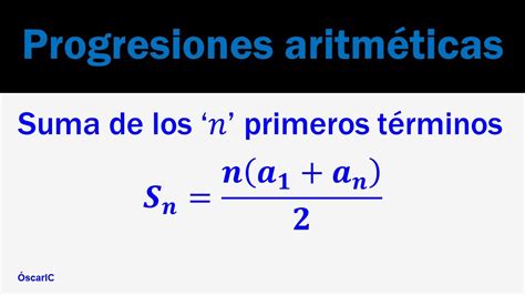 Suma de n términos de una sucesión aritmética Educación Activa