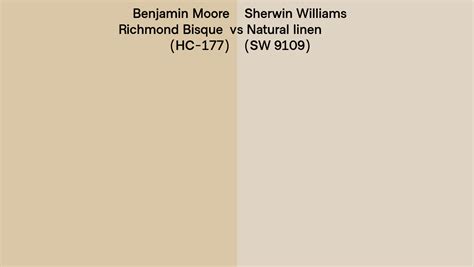 Benjamin Moore Richmond Bisque HC 177 Vs Sherwin Williams Natural