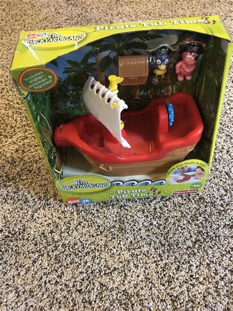 Fisher Price The Backyardigans Pirate Tub Time Bath Toy New