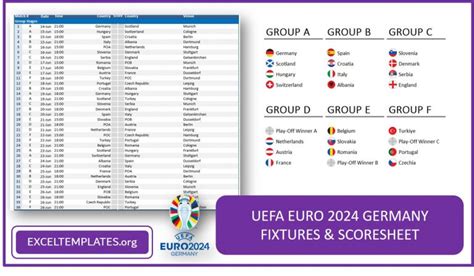 Euro Fixtures List Excel Image To U