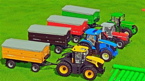 TRANSPORTING JCB Vs MASSEY FERGUSON Vs JOHN DEERE Vs NEW HOLLAND With