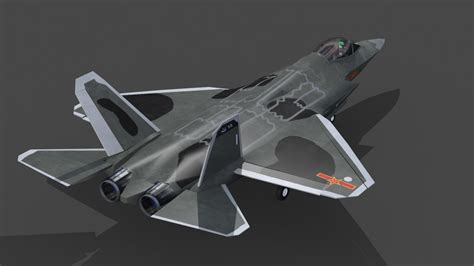 J35 Chinese Stealth Jet Fighter Model - TurboSquid 1966728