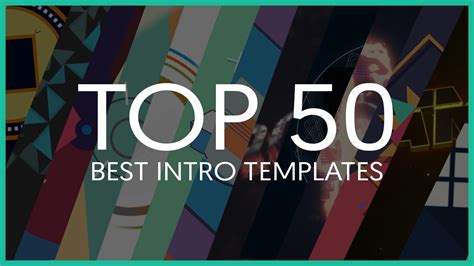 Top 50 Best Intro Templates Sony Vegas After Effects Cinema 4d