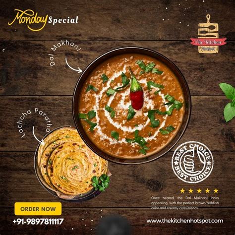 Delicious Dal Makhni With Lachcha Pratha At The Kitchen Hotspot Will