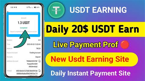 Daily 2 USDT Earning Instant Payment Offer New Usdt Earning