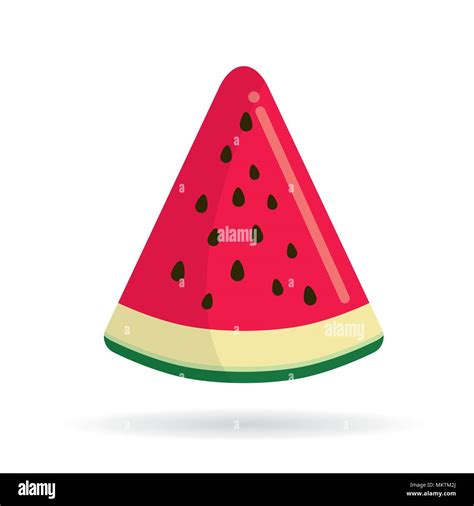 Watermelon Slice Vector Illustration Stock Vector Image Art Alamy