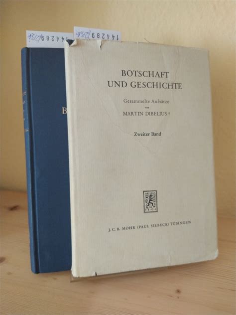 Botschaft und Geschichte Gesammelte Aufsätze Von Martin Dibelius 2