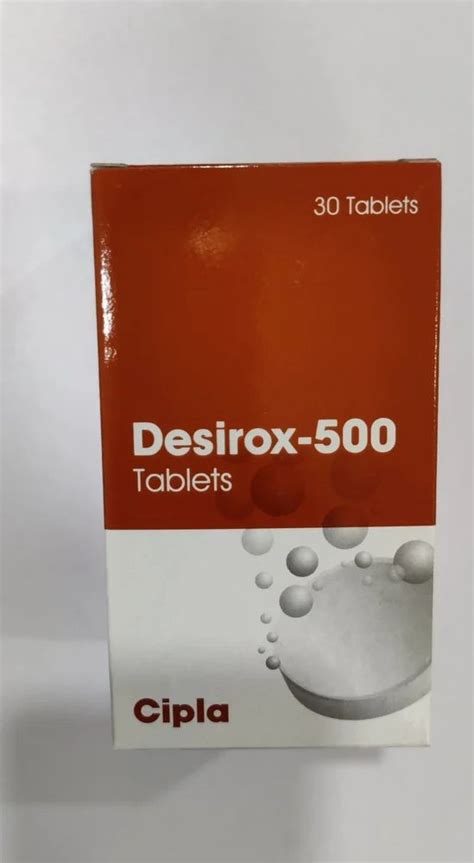 Desirox 500 Mg Tablet at Rs 1200/box | Deferasirox Tablets in Mumbai ...
