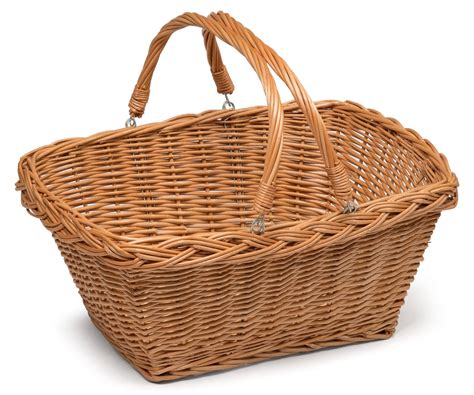 Wicker Shopping Basket With Handles – Prestige Wicker