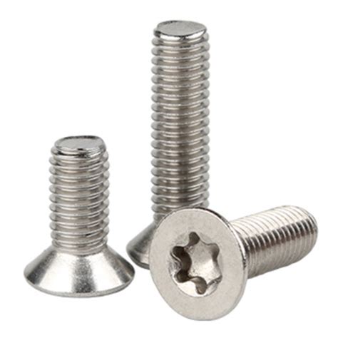 Stainless Steel Csk Security Torx Screws Hexalobular Socket