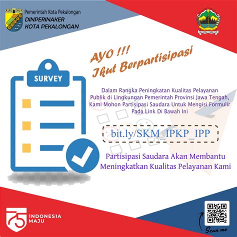 Yuk Ikut Partisipasi Isi Survei Kepuasan Masyarakat Dinperinaker