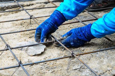 reinforcing stock image image  placing reinforcement