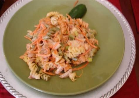 Ensalada De Pollo Y Pasta De Tornillo Receta De Gloria Emma Cookpad