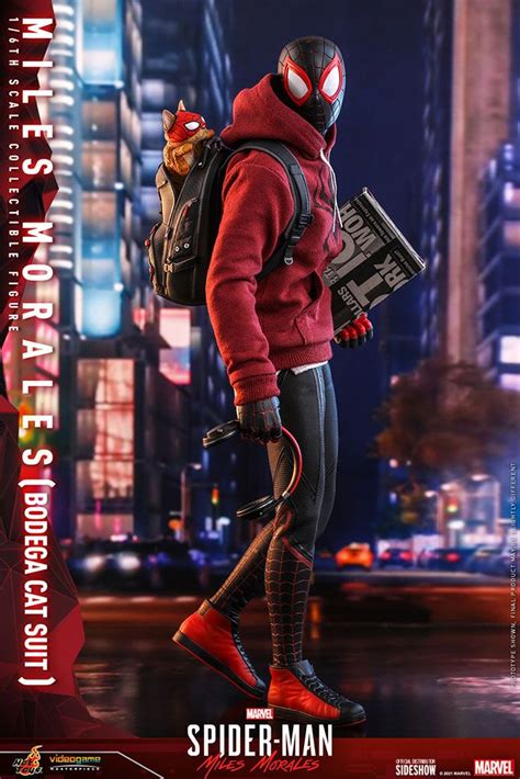 SPIDER-MAN - Miles Morales Bodega Cat Suit - Statuette 29cm : ShopForGeek.com: Figurine Hot Toys ...