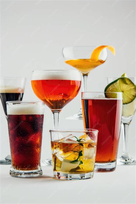 Types of Alcoholic Drinks | Premium AI-generated image