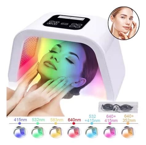 Máquina Facial De Máscara Luz Led 7 Colores Terapia Fotones MercadoLibre