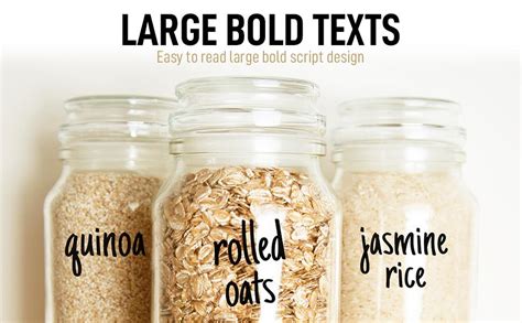 Zulay 157 Script Kitchen Pantry Labels For Containers
