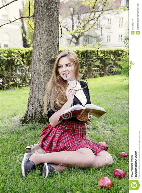 A Pretty Girl Reading a Book, Learning Stock Photo - Image of lifestyle ...