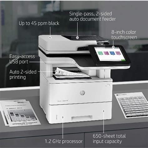 HP Laserjet Enterprise Mfp M528dn Monochrome All In One Printer With