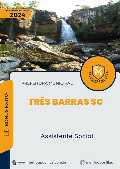 Apostila Assistente Social Prefeitura De Tr S Barras Sc M Rito